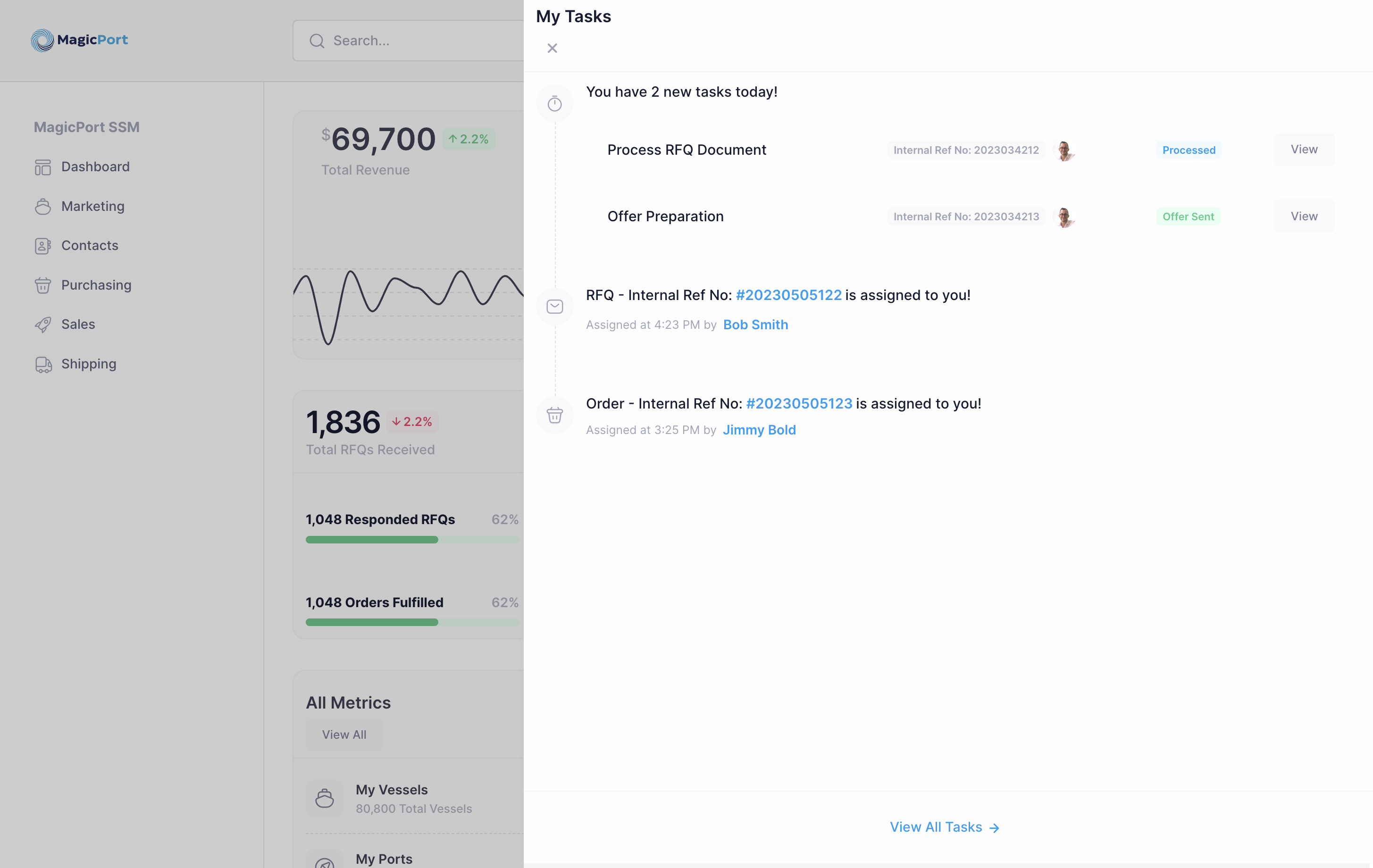 Assign tasks to your team & track their progress