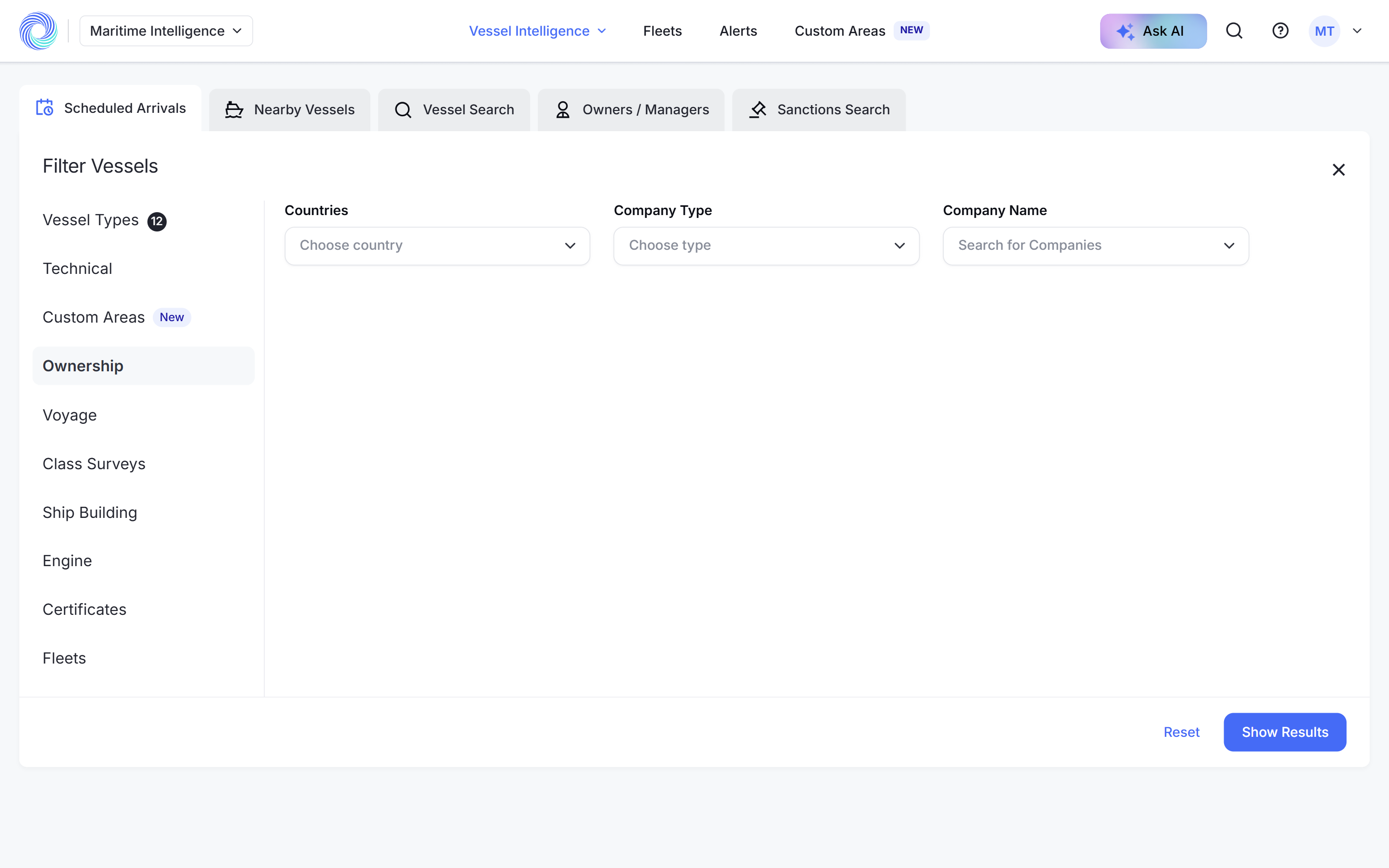 The Ownership tab