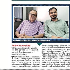 SHIPCHANDLERS in Newspaper