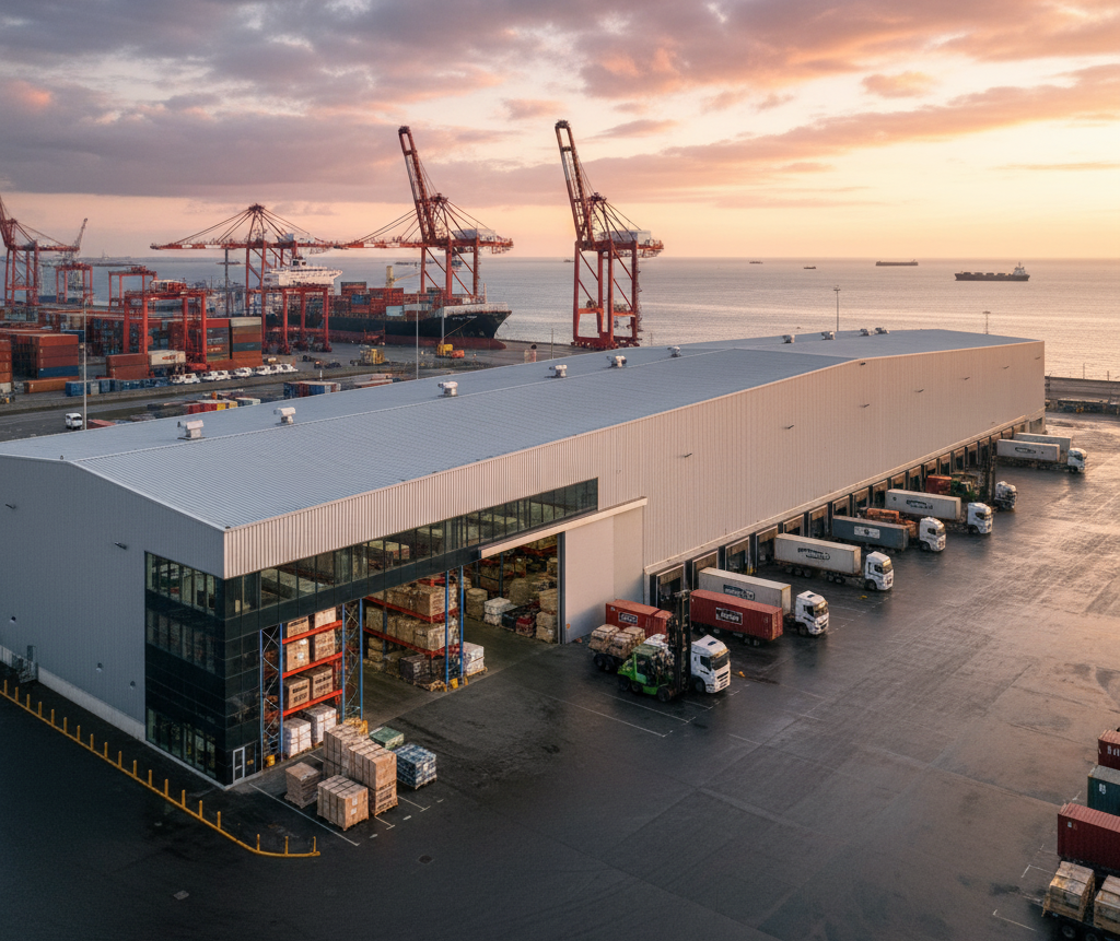 Warehousing and storage in our own yard